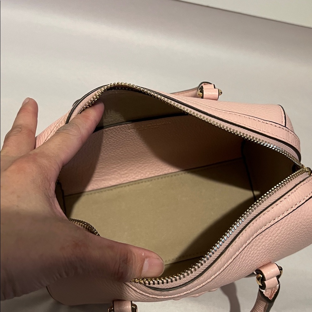 Tory Burch Pink Satchel/Crossbody Bag & Card Case - Picture 12 of 16